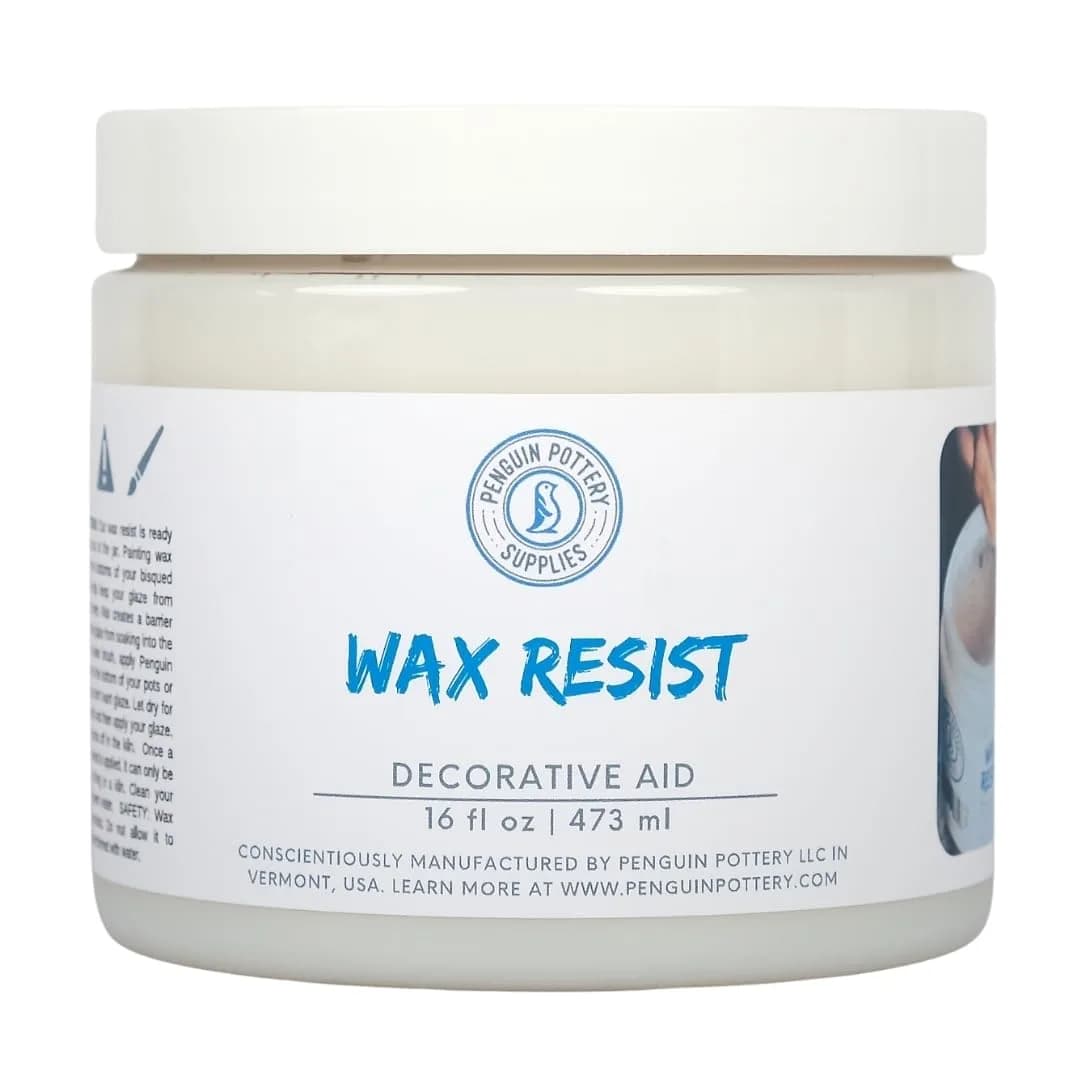 Penguin Pottery Ceramic Wax Resist, 473ml (1 Pint) | For Intricate Glaze Designs & Kiln Firing - main product image
