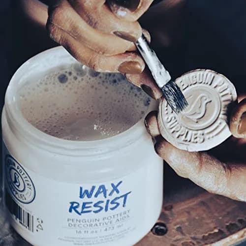 Penguin Pottery Ceramic Wax Resist, 473ml (1 Pint) | For Intricate Glaze Designs & Kiln Firing thumbnail 5