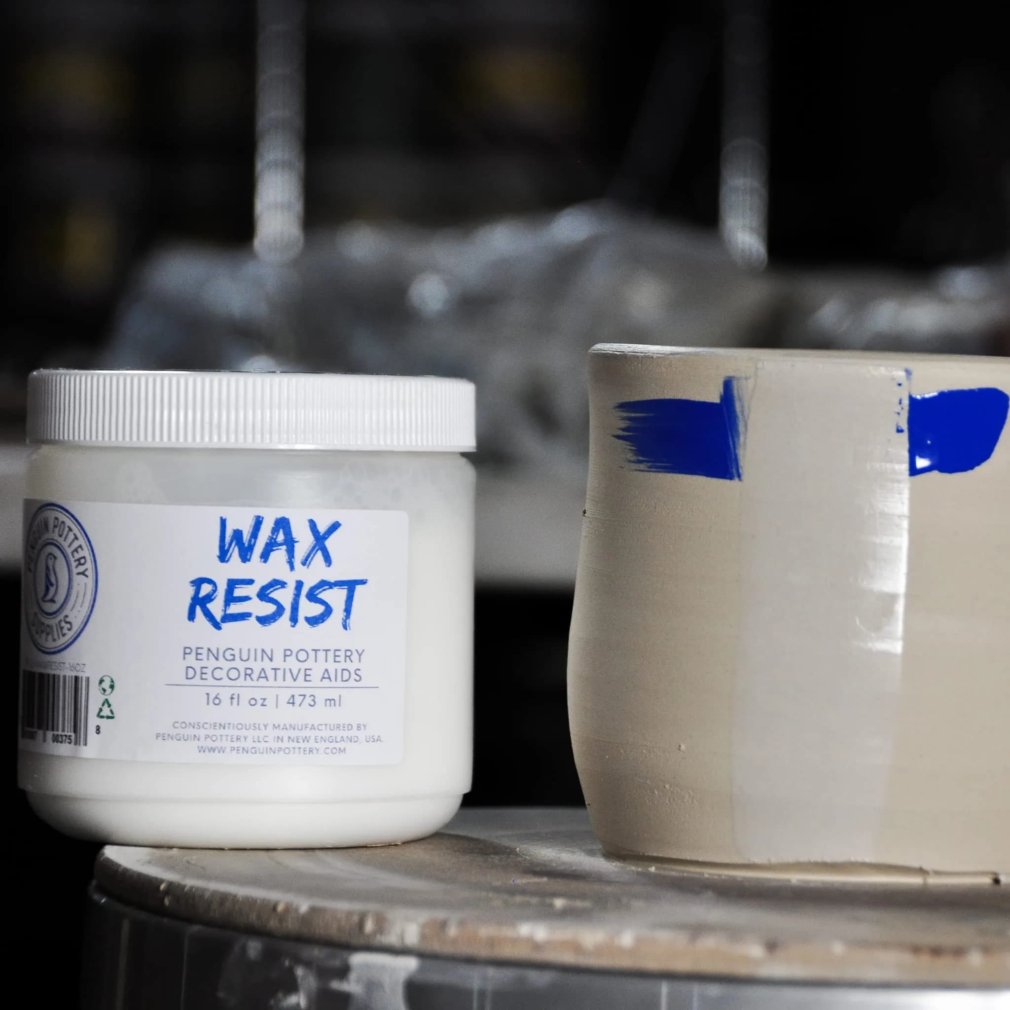 Penguin Pottery Ceramic Wax Resist, 473ml (1 Pint) | For Intricate Glaze Designs & Kiln Firing - view 3