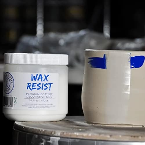 Penguin Pottery Ceramic Wax Resist, 473ml (1 Pint) | For Intricate Glaze Designs & Kiln Firing thumbnail 3