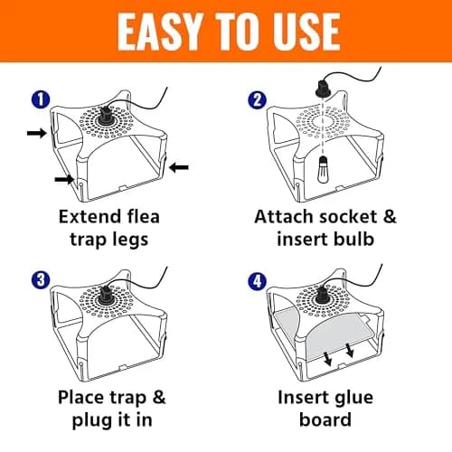 Terro Indoor Electric Flea Trap and Killer, Refillable Plug-in Bug Trap | Detect & Control Fleas Indoors thumbnail 5
