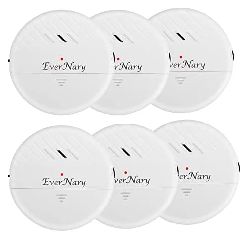 EverNary White 6-Pack 125dB Loud Ultra-Slim Vibration Window Alarm | Vibration Sensor for Home Security thumbnail 1