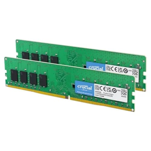 Crucial 32GB DDR4 RAM Kit (2x16GB) 3200MHz UDIMM 288-Pin | Boosts System Performance thumbnail 1