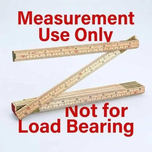 QWORK Folding Wood Rule 78 Inches (198.12 cm) | Carpenters Foldable Measuring Tool thumbnail 4