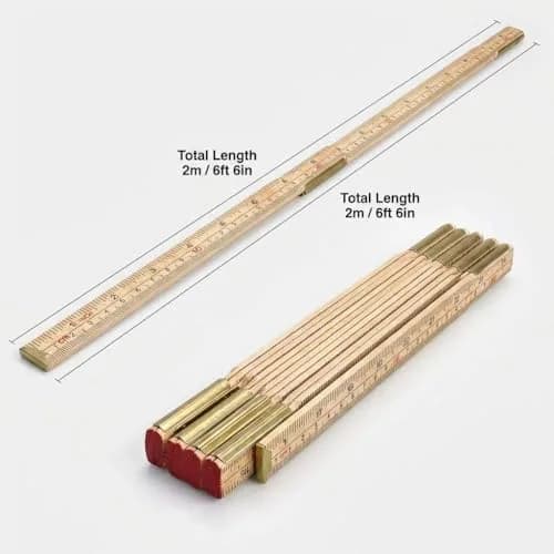 QWORK Folding Wood Rule 78 Inches (198.12 cm) | Carpenters Foldable Measuring Tool thumbnail 5