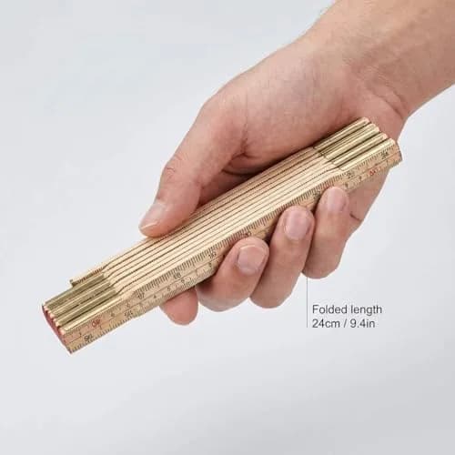 QWORK Folding Wood Rule 78 Inches (198.12 cm) | Carpenters Foldable Measuring Tool thumbnail 7