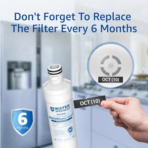 Waterspecialist LT1000PC Refrigerator Water Filter and Air Filter 6 Piece Set | NSF Certified 220V Compatible thumbnail 9