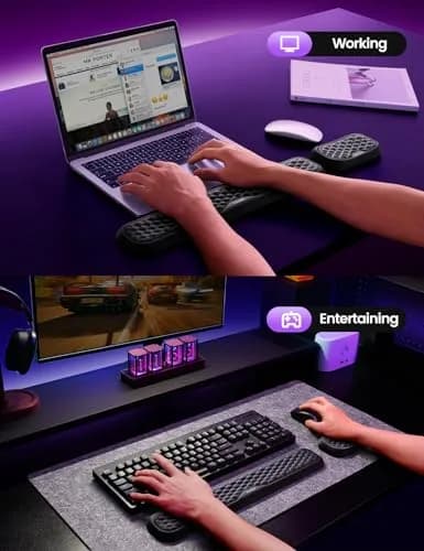 Vaydeer Wrist Rest for Keyboard and Mouse | Ergonomic Memory Foam Support Pad for Office & Gaming thumbnail 6