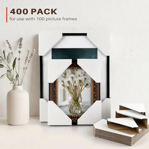 Golden State Art Adjustable Cardboard Corner Edge Protectors 400 Pack | Reusable Impact-Resistant Frame Protectors thumbnail 5