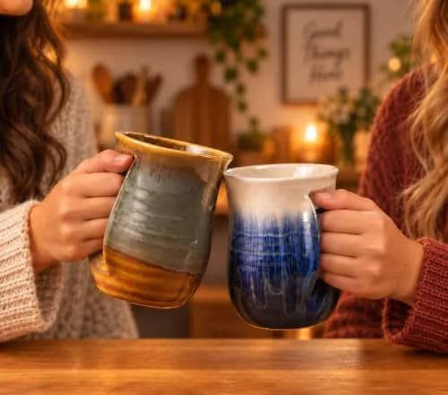 GUTE Hand Warmer Mug 14oz (414ml) | Cozy Ceramic Coffee Cup with Warm Pocket thumbnail 6