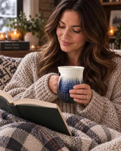 GUTE Hand Warmer Mug 14oz (414ml) | Cozy Ceramic Coffee Cup with Warm Pocket thumbnail 7