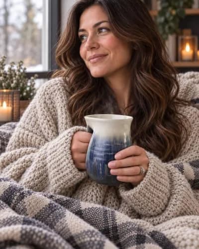 GUTE Hand Warmer Mug 14oz (414ml) | Cozy Ceramic Coffee Cup with Warm Pocket thumbnail 8