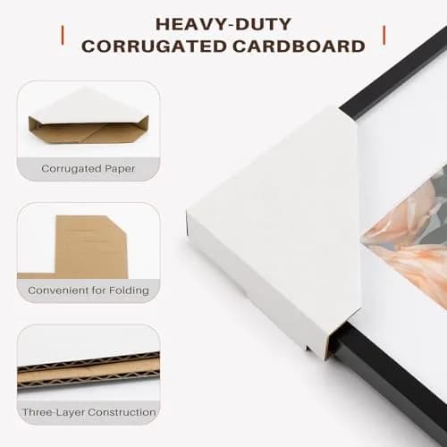 Golden State Art Adjustable Cardboard Corner Edge Protectors 120 Pack | Reusable Impact-Resistant Frame Protectors thumbnail 2