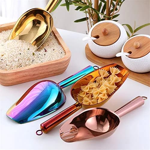 MAKABAKA Stainless Steel Ice Scoop & Tongs Set 6 Inches Rose Gold | Durable Food-Grade 304 thumbnail 5