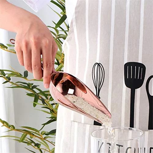 MAKABAKA Stainless Steel Ice Scoop & Tongs Set 6 Inches Rose Gold | Durable Food-Grade 304 thumbnail 7
