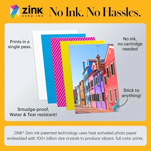 KODAK Step Instant Photo Printer Black | 2x3 inch (5.1x7.5 cm) Sticky-Back Photos thumbnail 5