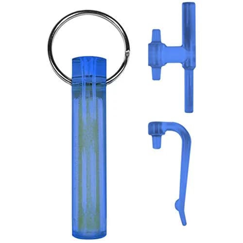 GEAR AID Ni Glo UV Rechargeable Glowing Keychain 2” (5.1cm) – Blue, 2 Pack | Glows 2 Hours Bright, Lasts All Night thumbnail 2
