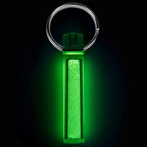 GEAR AID Ni Glo UV Rechargeable Glowing Keychain 2” (5.1cm) – Blue, 2 Pack | Glows 2 Hours Bright, Lasts All Night thumbnail 3
