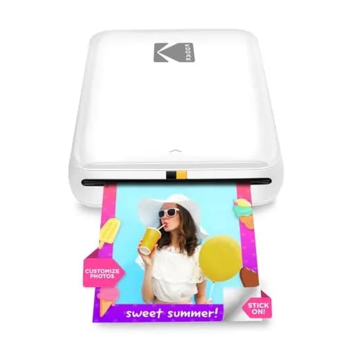 KODAK Step Instant Photo Printer, White | Bluetooth Wireless Mini Color Mobile Printer for iOS & Android, Zink 2x3” Sticky-Back Photos thumbnail 1