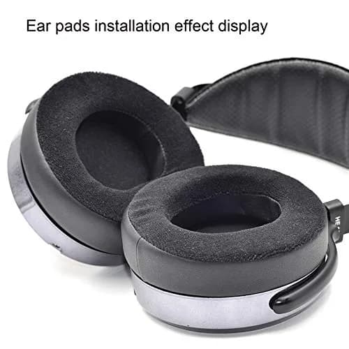 defean Velvet Earpads for HIFIMAN SUNDARA, HE400SE, HE400i, HE560, HE500 Headphones | Black, 1 Pair thumbnail 6