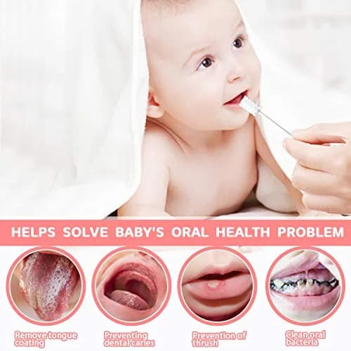 EASICUTI Baby Tongue Cleaner 42PCS | Gentle Disposable Gauze Baby Toothbrush for 0-36 Months thumbnail 3