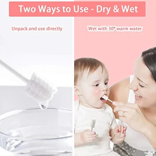 EASICUTI Baby Tongue Cleaner 42PCS | Gentle Disposable Gauze Baby Toothbrush for 0-36 Months thumbnail 4