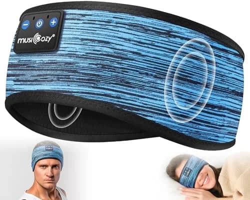 MUSICOZY Bluetooth Headband Headphones for Side Sleepers | 15-Hour Playtime, Washable Fabric thumbnail 1
