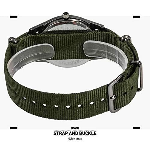Infantry MDC Military Field Watch 40mm (1.57 inches) | Japanese Quartz, Black Dial, Green Nylon Strap thumbnail 7
