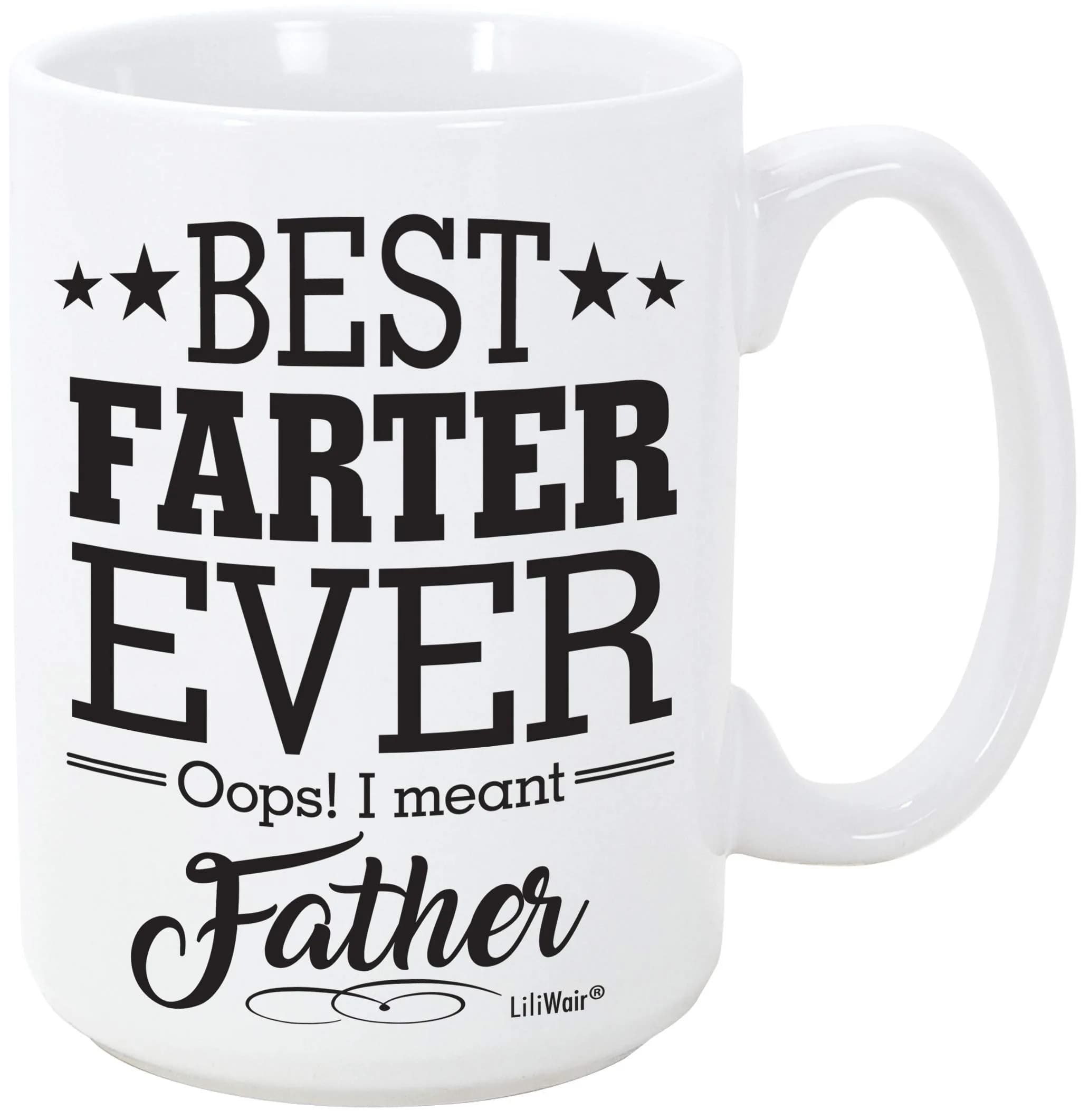 LiliWair Funny Dad Coffee Mug 11 Oz | Happy Birthday & Father’s Day Gift from Kids — 11 Ounces