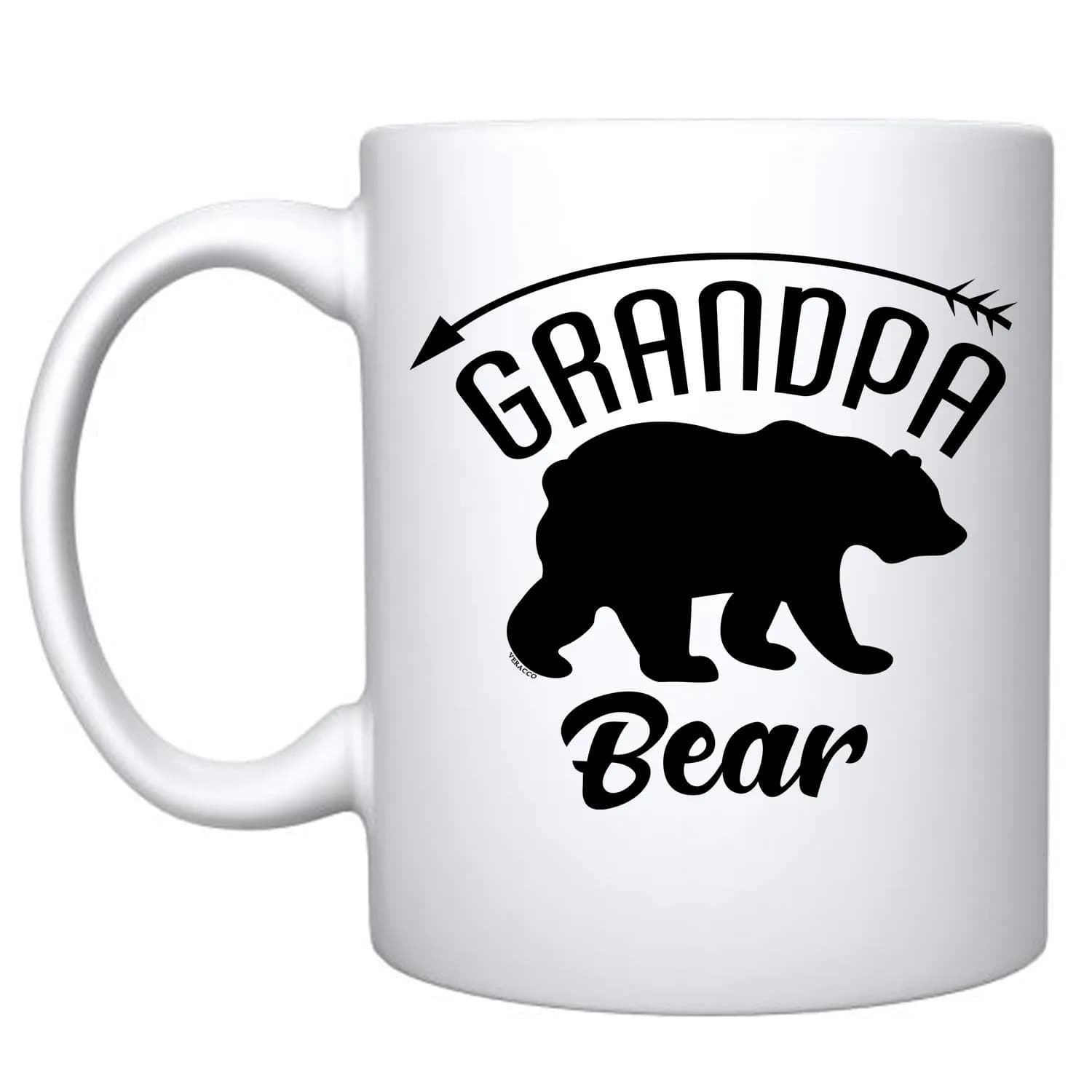 Veracco Grandpa Bear Ceramic Coffee Mug 11oz | Funny Fathers Day Gift for Men