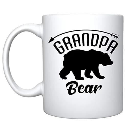 Veracco Grandpa Bear Ceramic Coffee Mug 11oz | Funny Fathers Day Gift for Men thumbnail 1