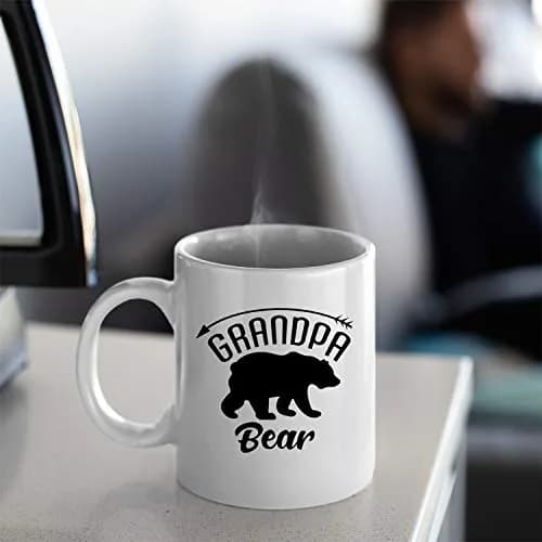 Veracco Grandpa Bear Ceramic Coffee Mug 11oz | Funny Fathers Day Gift for Men thumbnail 4