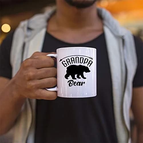Veracco Grandpa Bear Ceramic Coffee Mug 11oz | Funny Fathers Day Gift for Men thumbnail 5