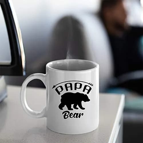 Veracco Papa Bear Ceramic Coffee Mug 11oz | Funny Bear Father's Day Gift thumbnail 4