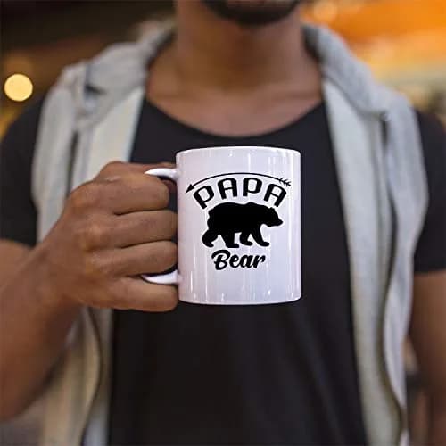 Veracco Papa Bear Ceramic Coffee Mug 11oz | Funny Bear Father's Day Gift thumbnail 5