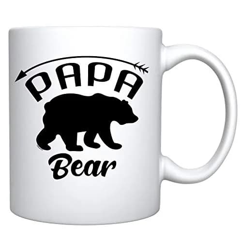 Veracco Papa Bear Ceramic Coffee Mug 11oz | Funny Bear Father's Day Gift thumbnail 2