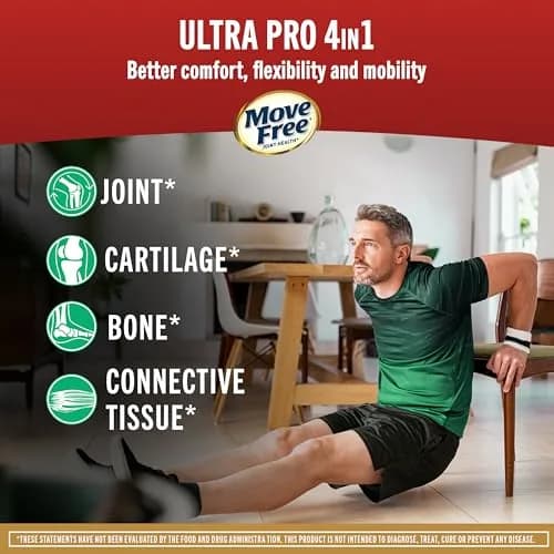 Move Free Ultra Pro 4in1 Joint Support Supplement Tablets- 120ct | Supports Cartilage & Bones thumbnail 2
