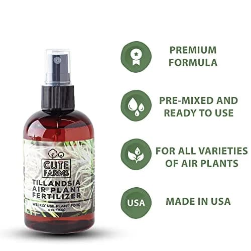 Cute Farms Air Plant Fertilizer Spray 118ml (4 fl oz) | Gentle Weekly Formula for Tillandsia thumbnail 2