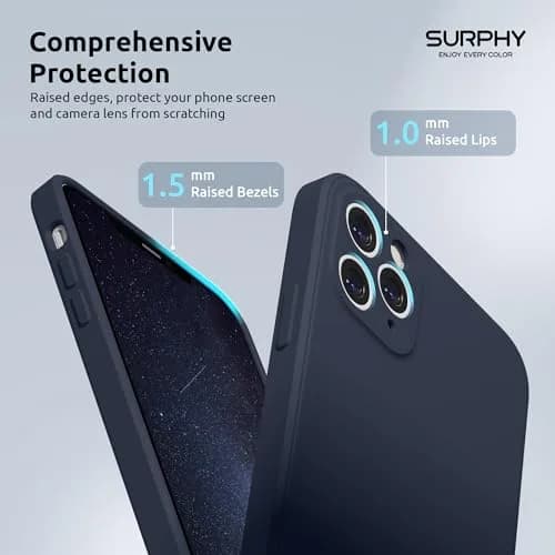 SURPHY Liquid Silicone Case for iPhone 11 Pro Max 6.5 inches | Camera & Flat Edge Protection thumbnail 4