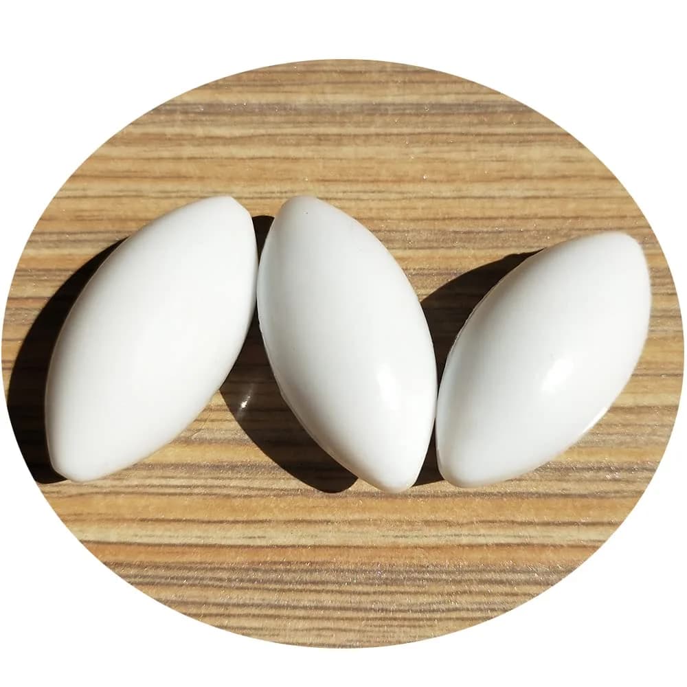 BBTCTY 20x40mm Olive Shape Magnetic Stirrer Mixer Stir Bars (Pack of 3) - Inert & Non-Toxic Lab Consumables - main product image