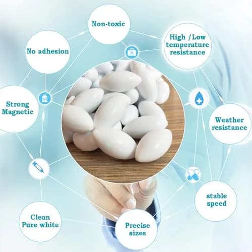 BBTCTY Big Size 1.6 inch Olive Shape Magnetic Stirrer Stir Bars | Chemical & Lab Use in India thumbnail 5