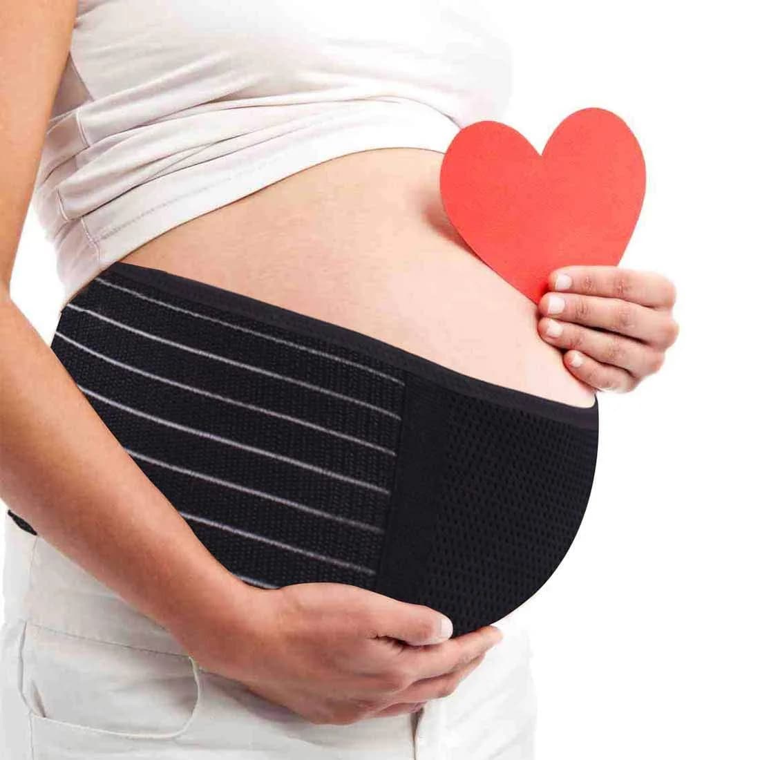 AIWITHPM Maternity Support Belt for Pregnancy | 122g (4.3oz) Black - main product image