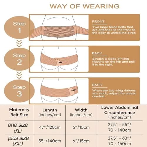 AIWITHPM Maternity Support Belt for Pregnancy | 122g (4.3oz) Black thumbnail 4