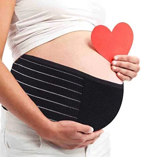 AIWITHPM Maternity Support Belt for Pregnancy | 122g (4.3oz) Black thumbnail 1