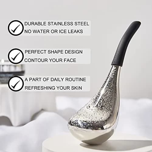 pfefe Ice Globes for Face and Eyes, Cryo Sticks Facial Skin Care Tools with Storage Case | Stainless Steel, 2 Count thumbnail 2