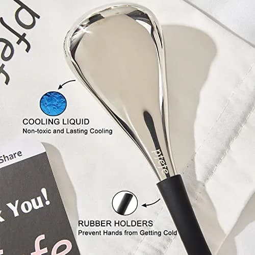 pfefe Ice Globes for Face and Eyes, Cryo Sticks Facial Skin Care Tools with Storage Case | Stainless Steel, 2 Count thumbnail 3
