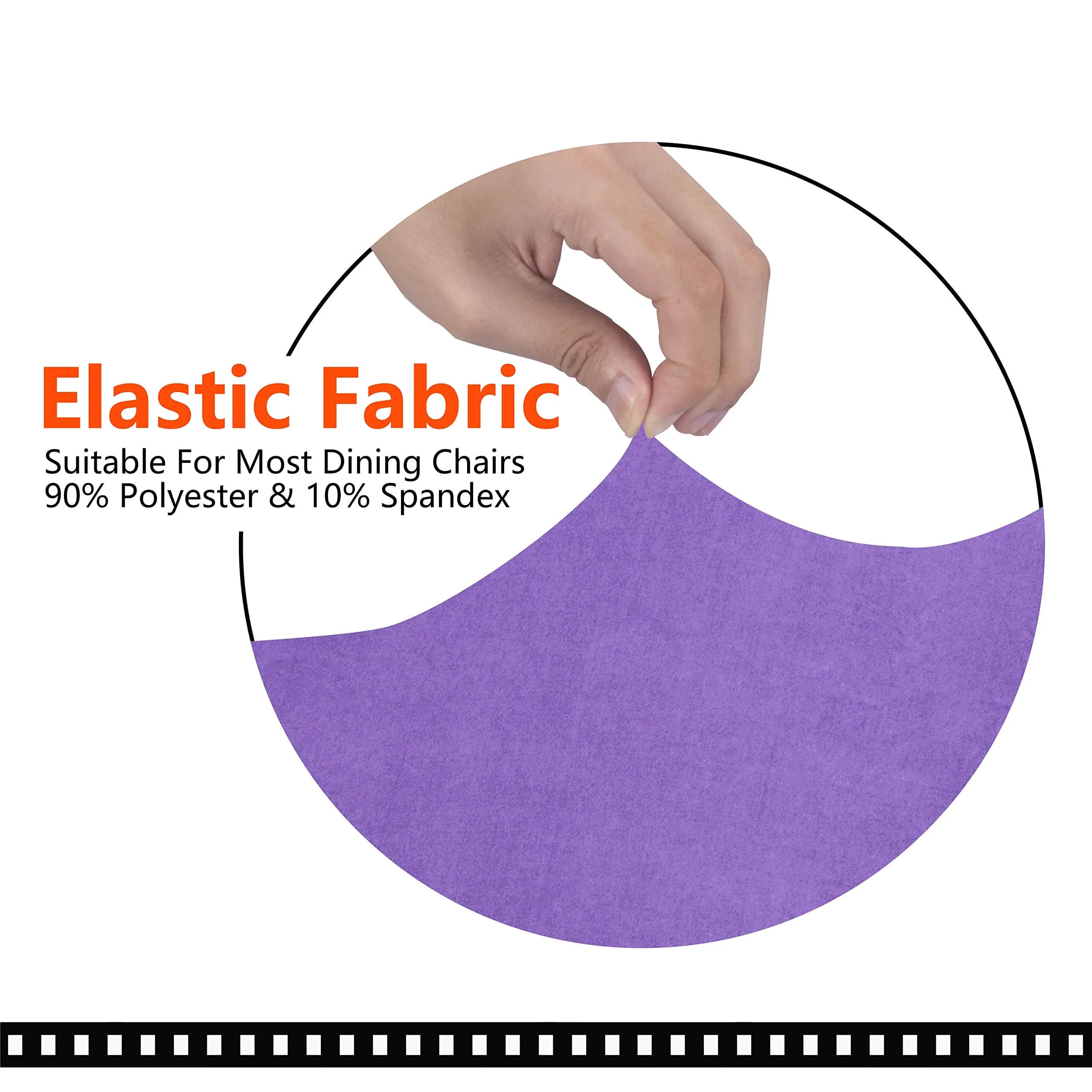 SARAFLORA Light Purple Large Office Chair Cover - Stretch Fit, Removable, Washable Protector (1 Piece) - view 3