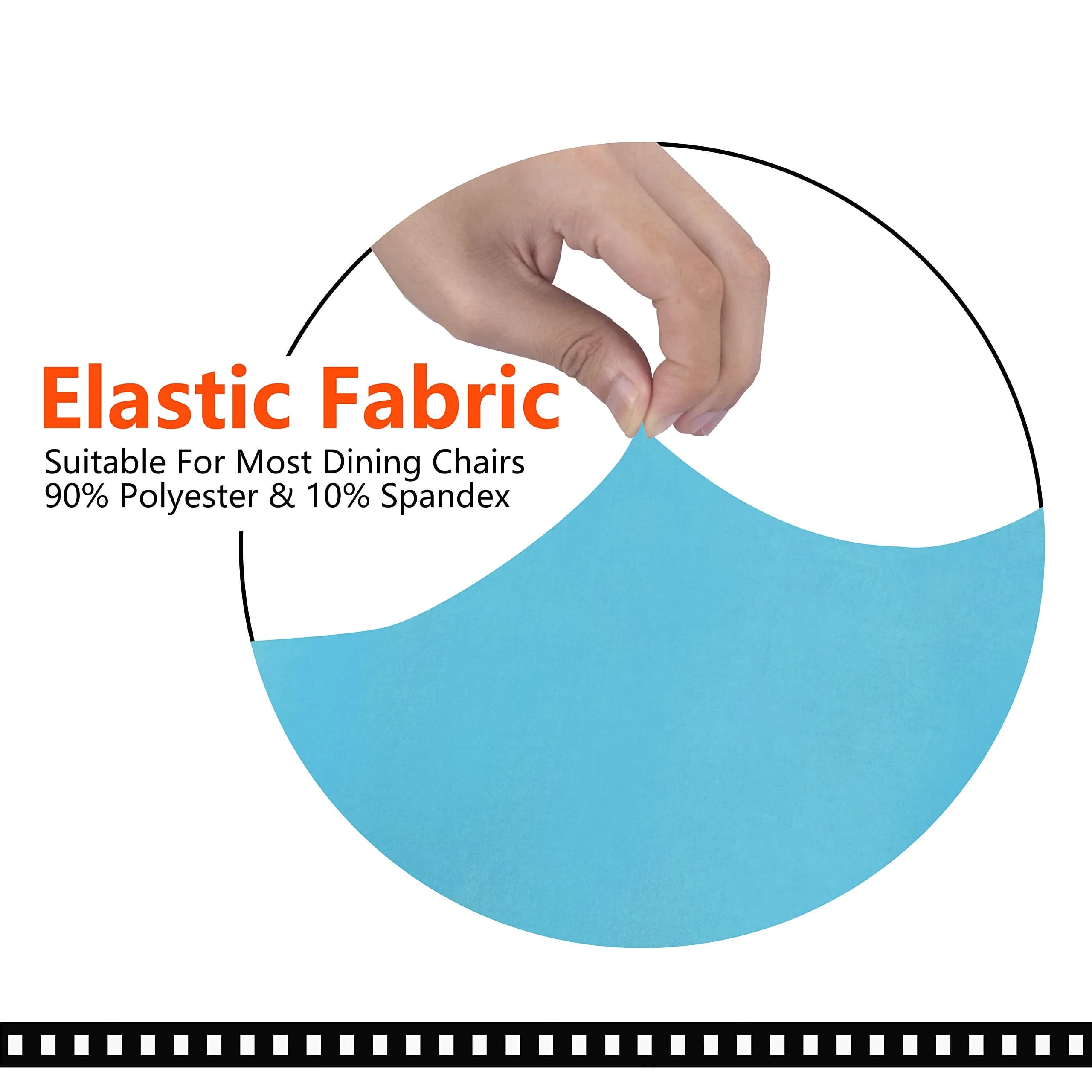 SARAFLORA Large Teal Office Chair Cover - Stretch Fit, Removable, Washable Protector (1 Piece) - view 2