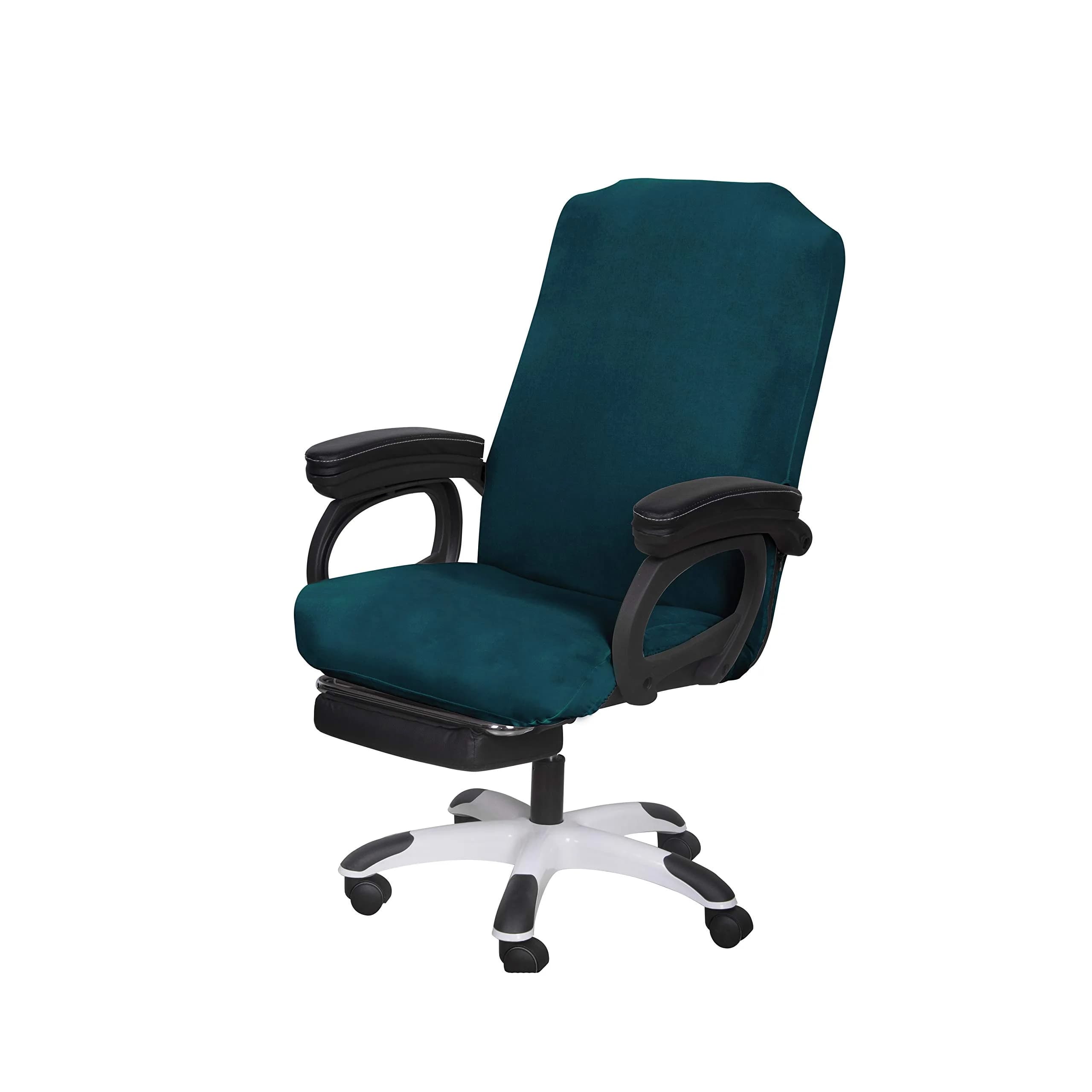 SARAFLORA Sapphire Large Office Chair Cover | Stretch Fit, Removable, Washable Protector (1 Piece) - main product image