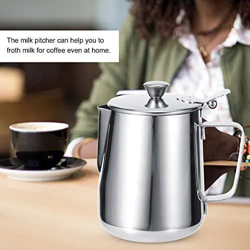 FastUU Milk Frothing Cup 600ml | Non-stick Stainless Steel Coffee Pitcher for Home Use thumbnail 9